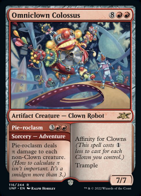 【Foil】【EN】Omniclown Colossus // Pie-roclasm [UNF] 混R No.116