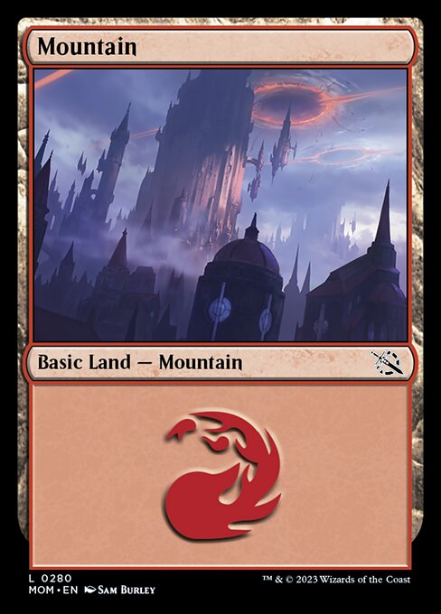 【Foil】【EN】山/Mountain [MOM] 無C No.280
