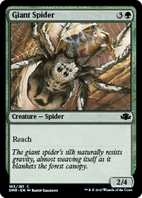【Foil】【EN】大蜘蛛/Giant Spider [DMR] 緑C No.163