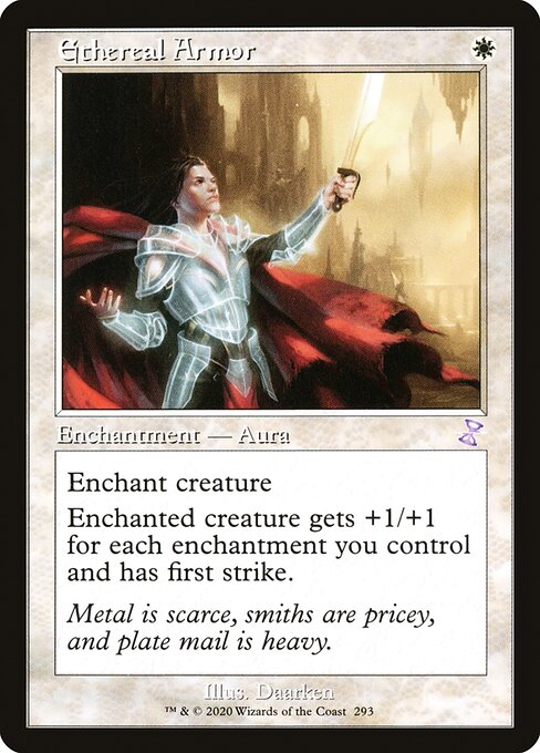 【Foil】【EN】天上の鎧/Ethereal Armor [TSR] 白S No.293