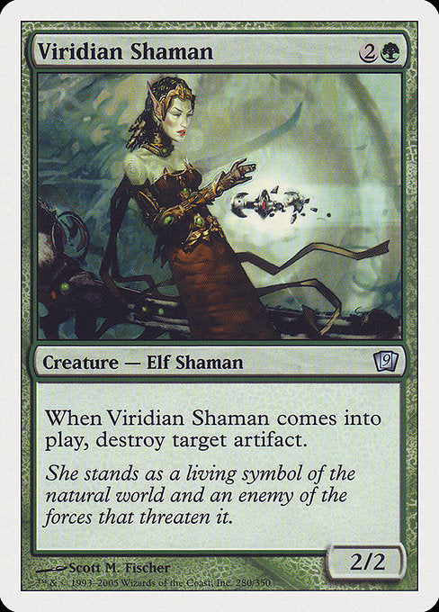 【EN】ヴィリジアンのシャーマン/Viridian Shaman [9ED] 緑U No.280