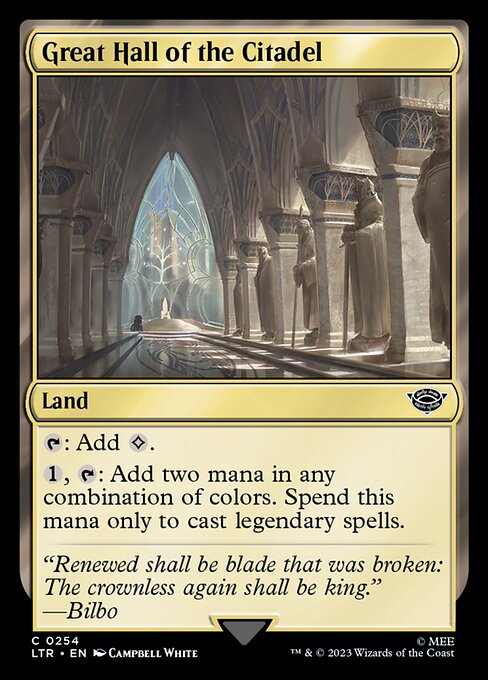 【Foil】【EN】城塞の大広間/Great Hall of the Citadel [LTR] 無C No.254