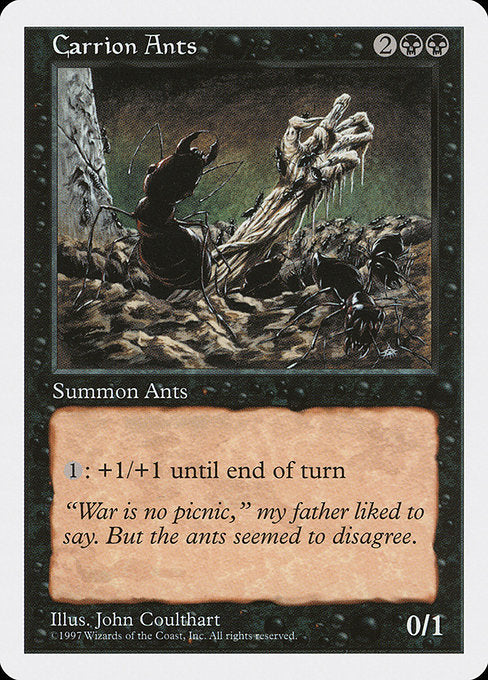 【EN】屍肉蟻/Carrion Ants [5ED] 黒U No.150