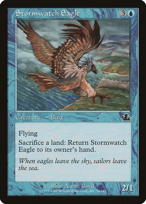 【Foil】【EN】嵐を見守る鷲/Stormwatch Eagle [PCY] 青C No.50