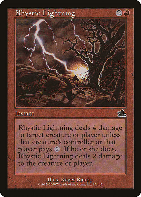 【Foil】【EN】リスティックの稲妻/Rhystic Lightning [PCY] 赤C No.99