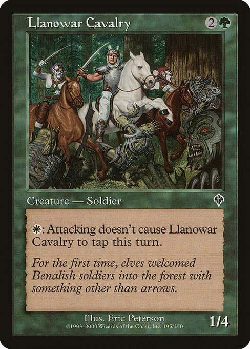 【EN】ラノワールの騎兵隊/Llanowar Cavalry [INV] 緑C No.195