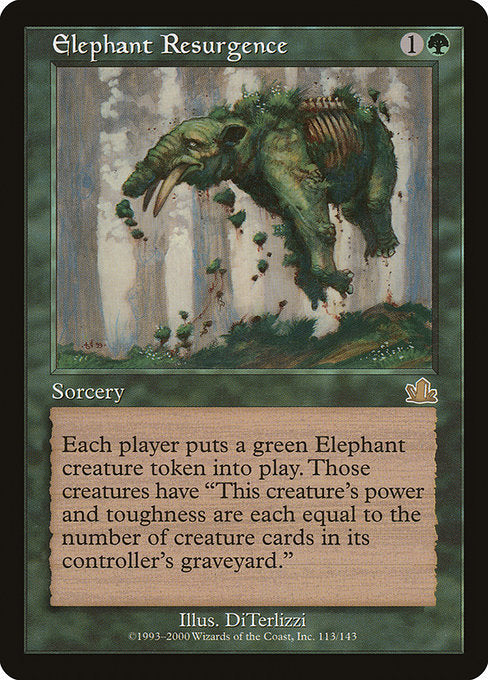 【Foil】【EN】象の復活/Elephant Resurgence [PCY] 緑R No.113