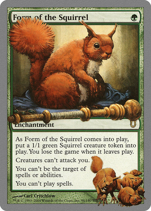 【Foil】【EN】Form of the Squirrel [UNH] 緑R No.96