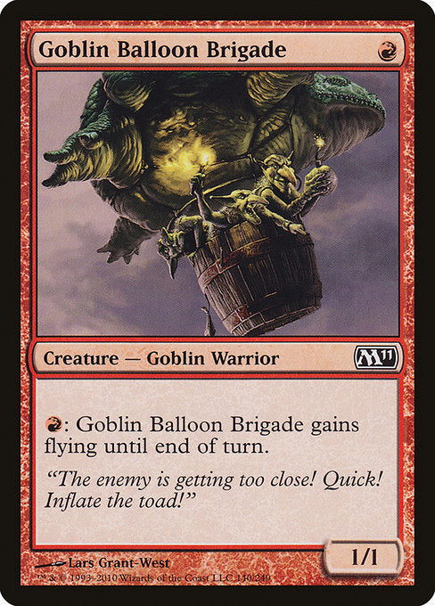 【Foil】【EN】ゴブリン気球部隊/Goblin Balloon Brigade [M11] 赤C No.140
