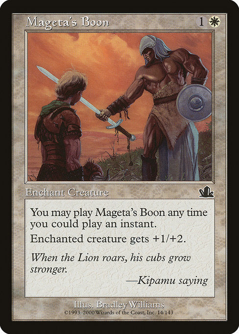 【Foil】【EN】マギータの加護/Mageta's Boon [PCY] 白C No.14