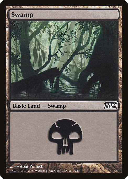 【Foil】【EN】沼/Swamp [M10] 無C No.241