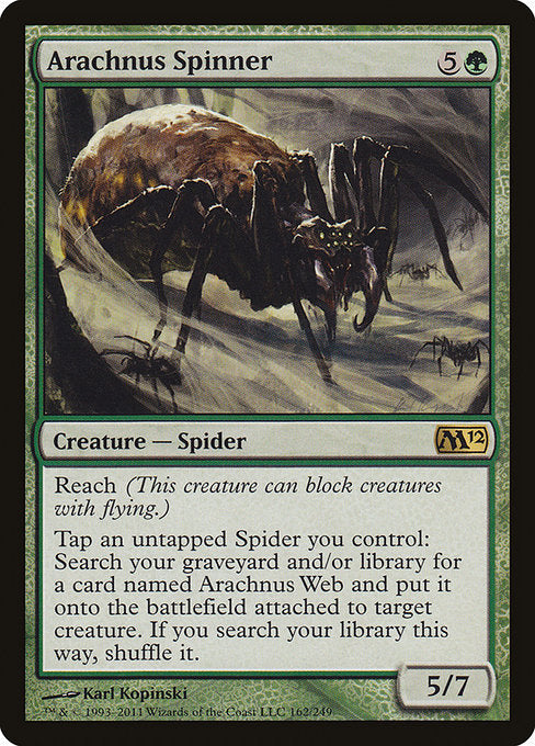 【EN】アラクナスの紡ぎ手/Arachnus Spinner [M12] 緑R No.162