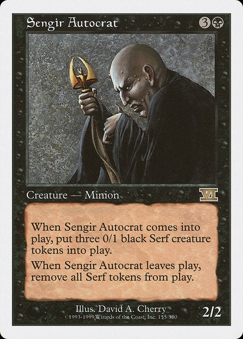 【EN】センギアの従臣/Sengir Autocrat [6ED] 黒R No.155