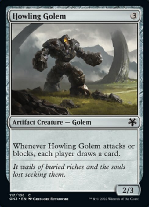 【EN】吠えたけるゴーレム/Howling Golem [GN3] 茶C No.117