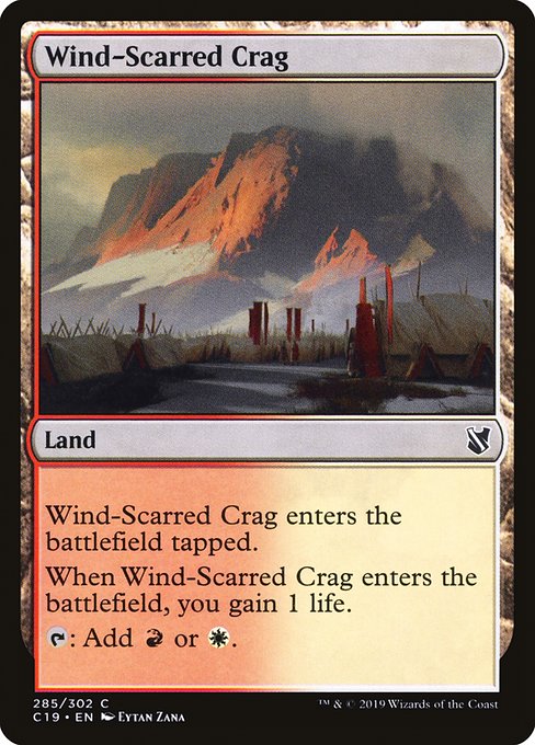 【EN】風に削られた岩山/Wind-Scarred Crag [C19] 無C No.285
