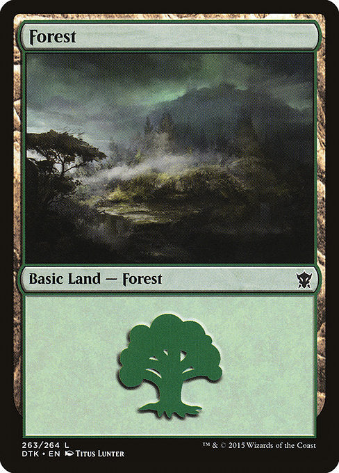 【Foil】【EN】森/Forest [DTK] 無C No.263