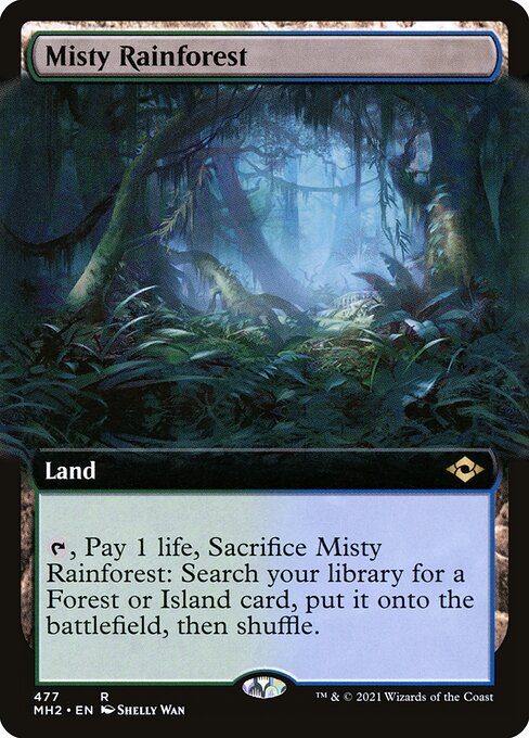 【拡張アート】【EN】霧深い雨林/Misty Rainforest [MH2] 無R No.477