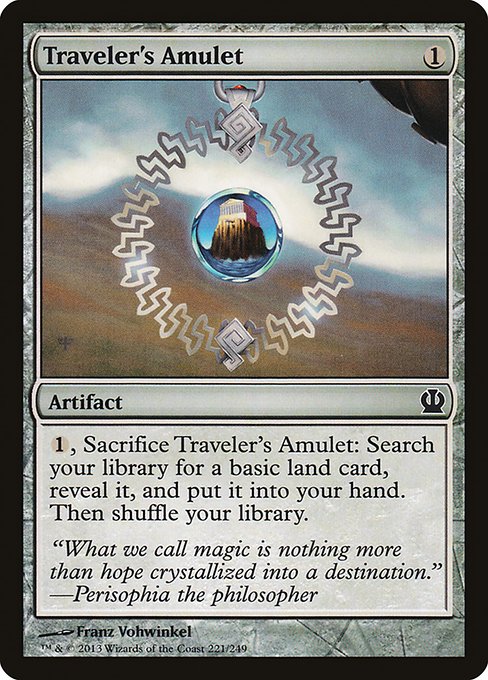 【Foil】【EN】旅行者の護符/Traveler's Amulet [THS] 茶C No.221