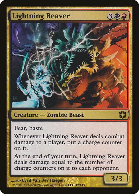 【Foil】【EN】稲妻の引き裂くもの/Lightning Reaver [ARB] 金R No.42