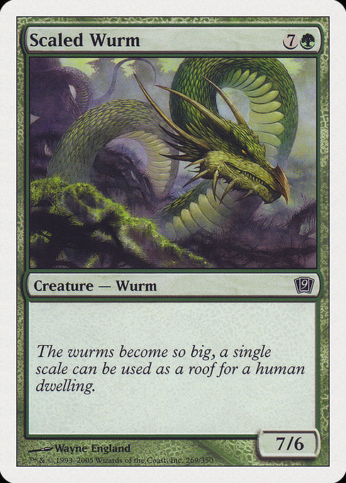 【EN】甲鱗のワーム/Scaled Wurm [9ED] 緑C No.269