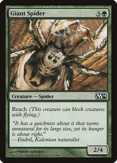 【Foil】【EN】大蜘蛛/Giant Spider [M14] 緑C No.175