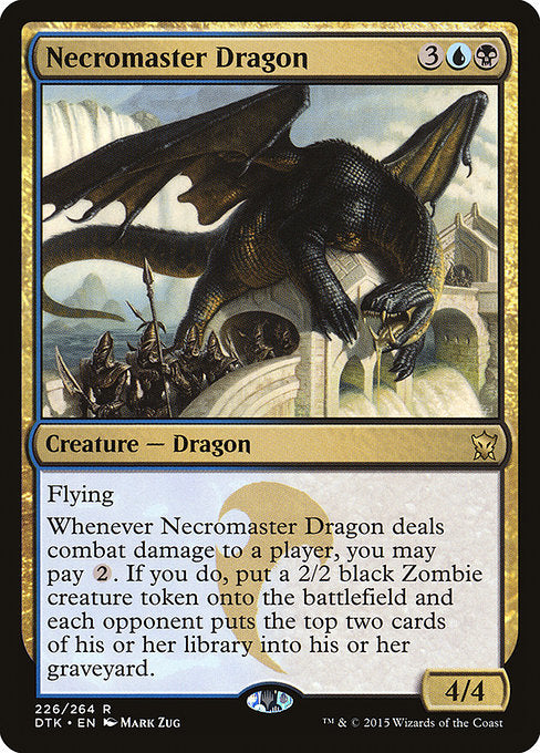 【EN】屍術使いのドラゴン/Necromaster Dragon [DTK] 金R No.226