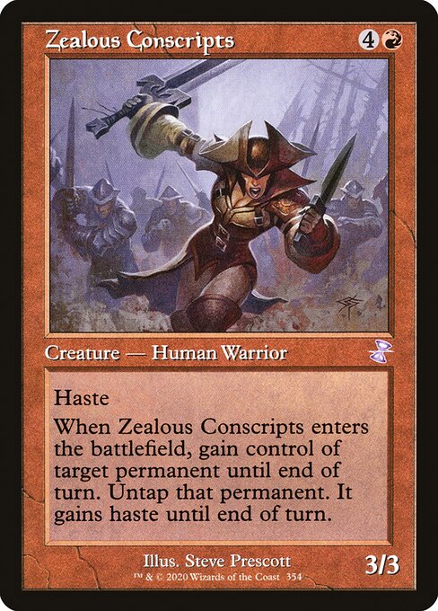 【Foil】【EN】士気溢れる徴集兵/Zealous Conscripts [TSR] 赤S No.354