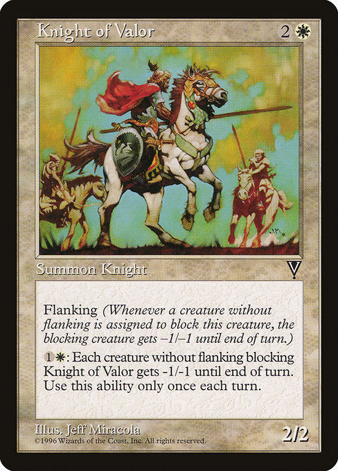【EN】武勇の騎士/Knight of Valor [VIS] 白C No.11