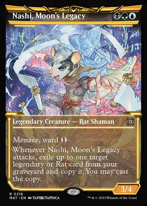 【HaloFoil】【EN】月の後裔、ナシ/Nashi, Moon's Legacy [MAT] 金R No.218