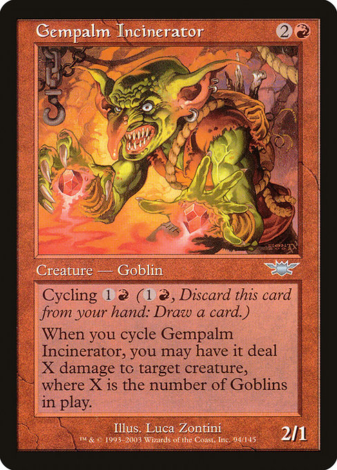 【Foil】【EN】宝石の手の焼却者/Gempalm Incinerator [LGN] 赤U No.94