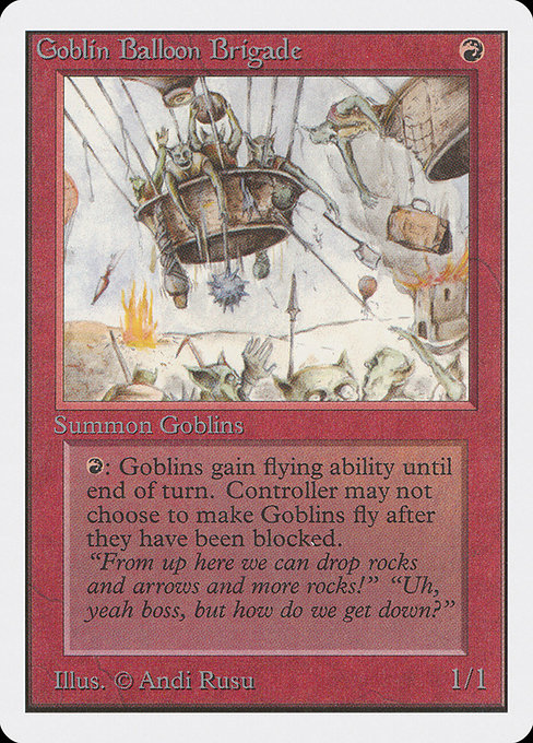 【EN】ゴブリン気球部隊/Goblin Balloon Brigade [2ED] 赤U No.154