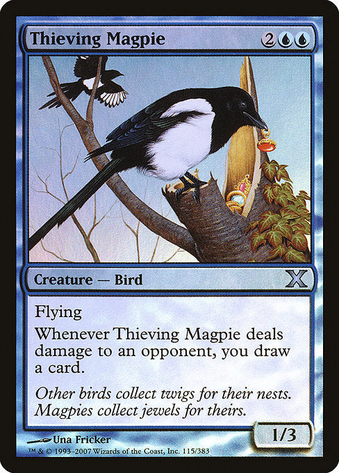 【Foil】【EN】泥棒カササギ/Thieving Magpie [10E] 青U No.115★
