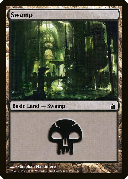 【Foil】【EN】沼/Swamp [RAV] 無C No.295