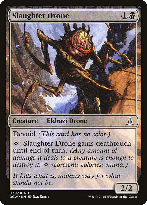 【Foil】【EN】殺戮ドローン/Slaughter Drone [OGW] 無C No.79