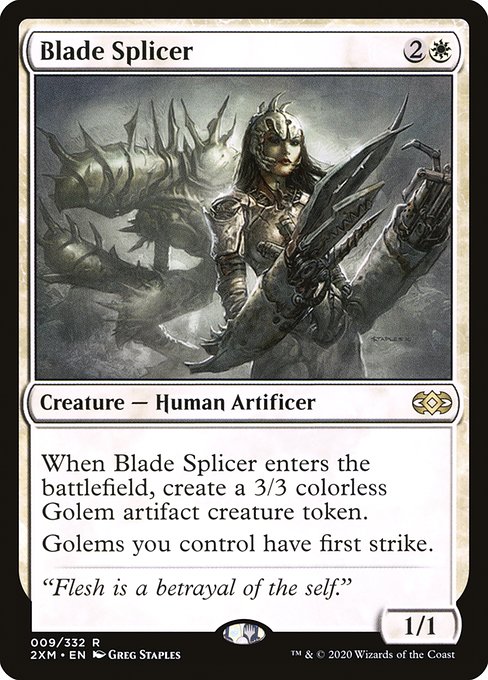 【Foil】【EN】刃の接合者/Blade Splicer [2XM] 白R No.9
