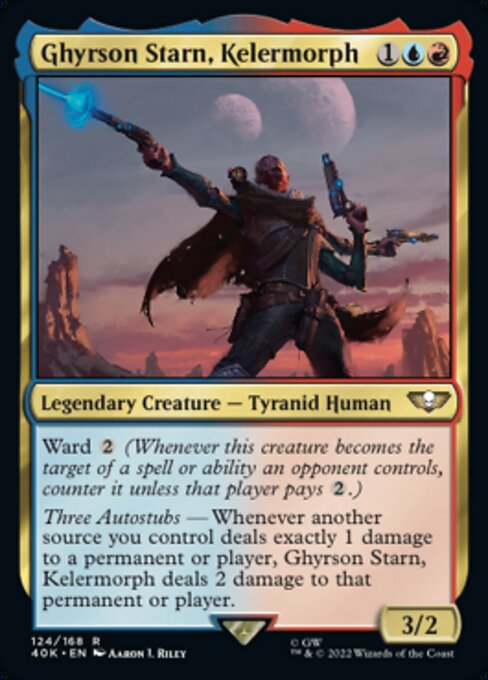 【Foil】【EN】Ghyrson Starn, Kelermorph [40K] 金R No.124★