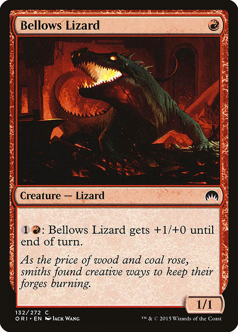 【Foil】【EN】ふいごトカゲ/Bellows Lizard [ORI] 赤C No.132