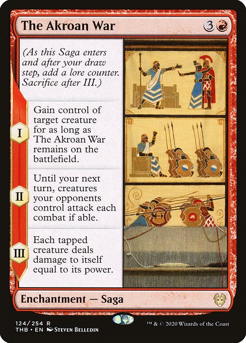 【Foil】【EN】アクロス戦争/The Akroan War [THB] 赤R No.124