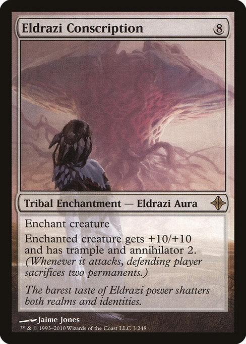 【Foil】【EN】エルドラージの徴兵/Eldrazi Conscription [ROE] 無R No.3