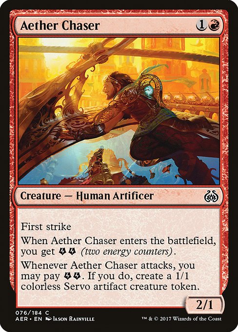 【Foil】【EN】霊気追跡者/Aether Chaser [AER] 赤C No.76