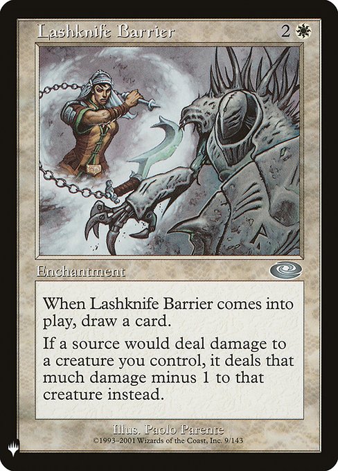 【EN】鎖ナイフの障壁/Lashknife Barrier [MB1] 白U No.157