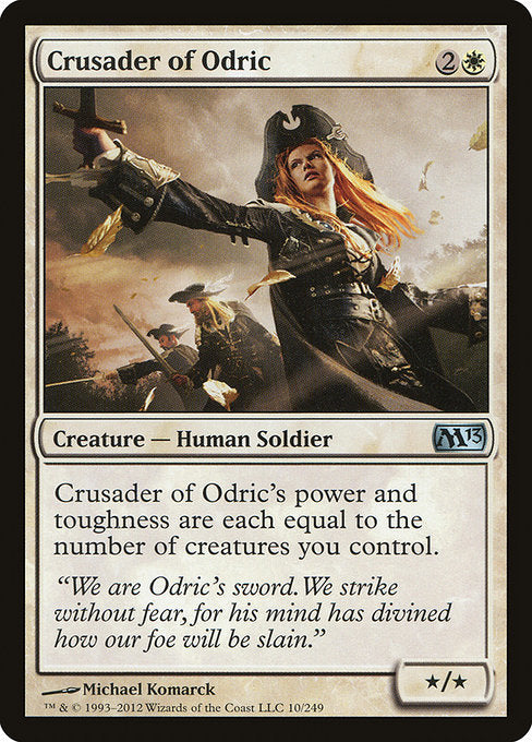 【Foil】【EN】オドリックの十字軍/Crusader of Odric [M13] 白U No.10