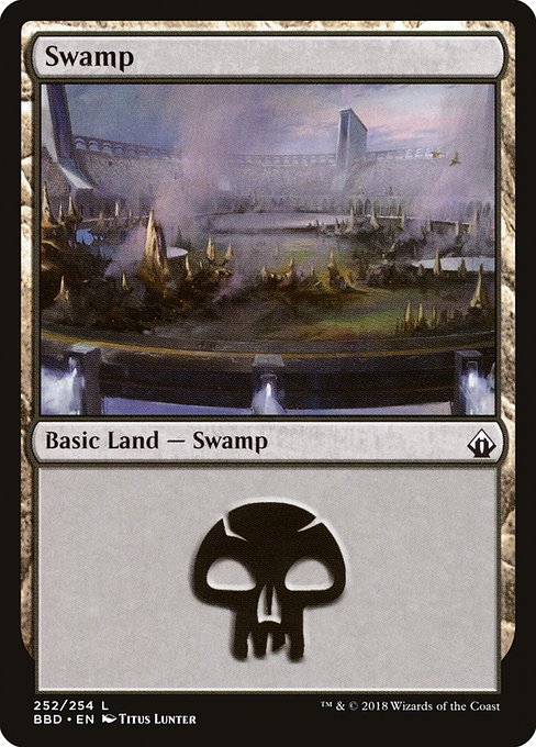 【Foil】【EN】沼/Swamp [BBD] 無C No.252