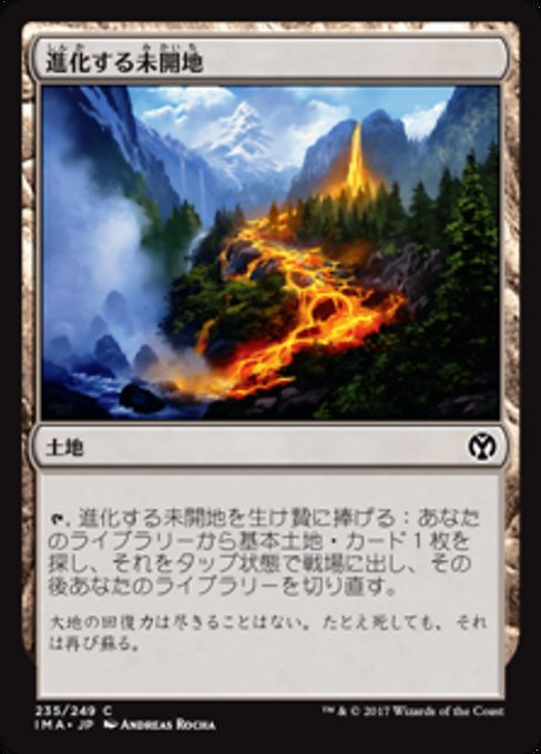 【Foil】【JP】進化する未開地/Evolving Wilds [IMA] 無C No.235