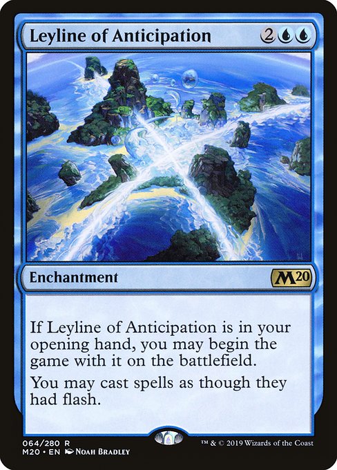 【EN】予期の力線/Leyline of Anticipation [M20] 青R No.64