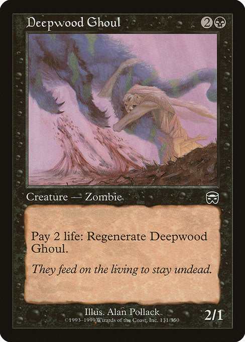 【Foil】【EN】ディープウッドの食屍鬼/Deepwood Ghoul [MMQ] 黒C No.131