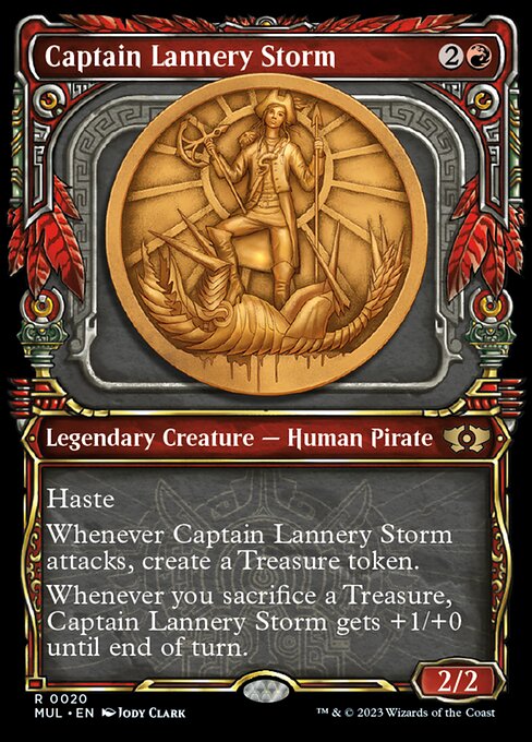 【Foil】【EN】風雲船長ラネリー/Captain Lannery Storm [MUL] 赤R No.20