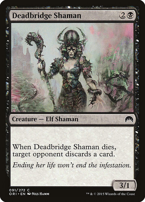 【Foil】【EN】死橋のシャーマン/Deadbridge Shaman [ORI] 黒C No.91