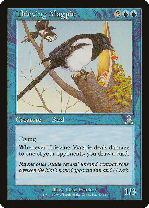 【EN】泥棒カササギ/Thieving Magpie [UDS] 青U No.49