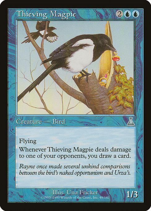 【Foil】【EN】泥棒カササギ/Thieving Magpie [UDS] 青U No.49